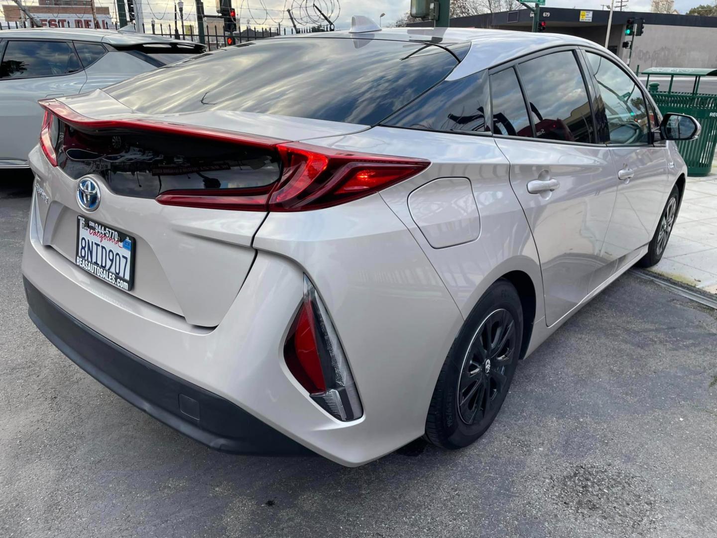 2020 SILVER /BLACK Toyota Prius Prime (JTDKARFP0L3) , located at 744 E Miner Ave, Stockton, CA, 95202, (209) 944-5770, 37.956863, -121.282082 - Photo#2